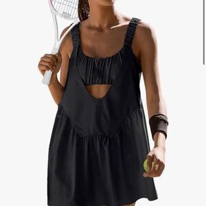 Amazon tennis dress with cut outs and built in bra